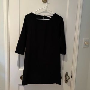 BCBG Generation black shift dress with back button detail